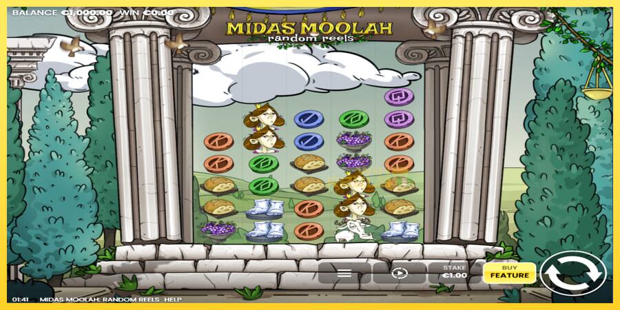 Afbeelding 2 speelautomaat Midas Moolah Random Reels