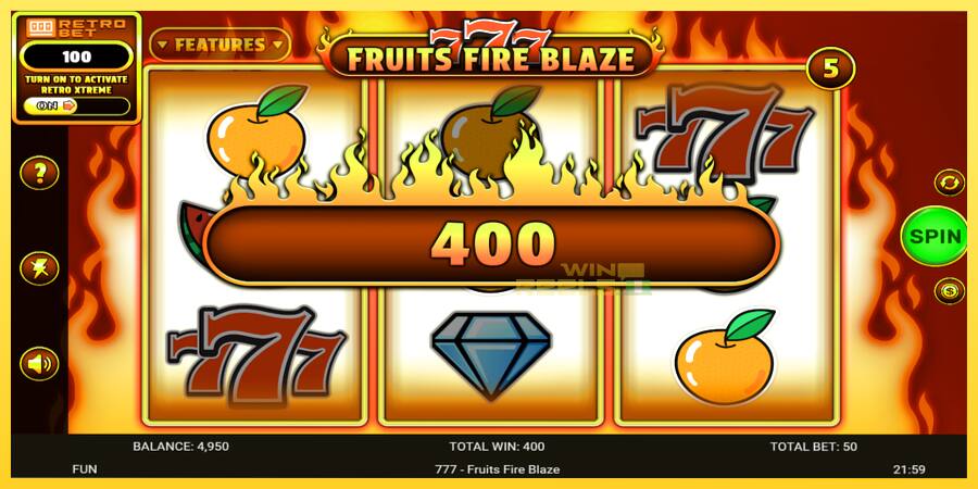 Afbeelding 4 speelautomaat 777 - Fruits Fire Blaze