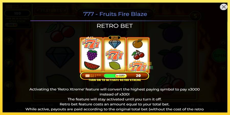 Afbeelding 5 speelautomaat 777 - Fruits Fire Blaze