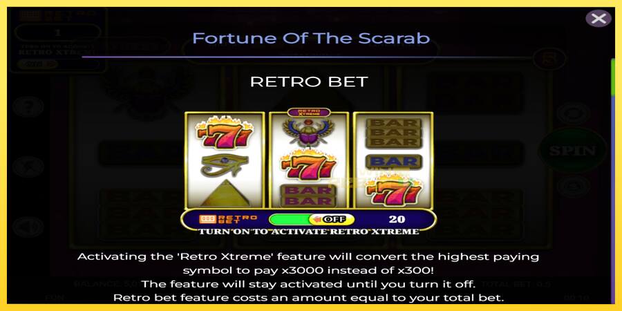 Afbeelding 4 speelautomaat Fortune of the Scarab