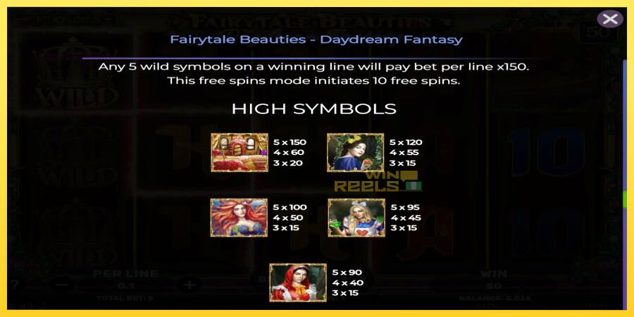 Afbeelding 7 speelautomaat Fairytale Beauties - Daydream Fantasy