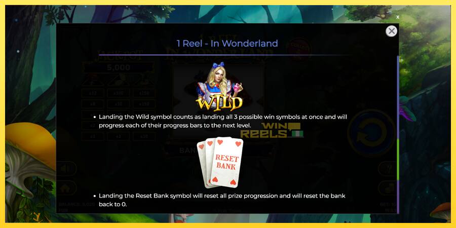 Afbeelding 7 speelautomaat 1 Reel In Wonderland