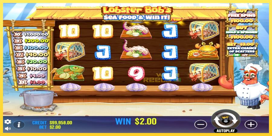 Afbeelding 3 speelautomaat Lobster Bobs Sea Food & Win It