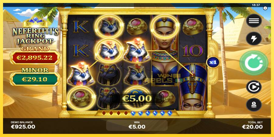 Afbeelding 3 speelautomaat Nefertitis Ring Jackpot