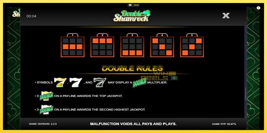 Afbeelding 7 speelautomaat Double Shamrock