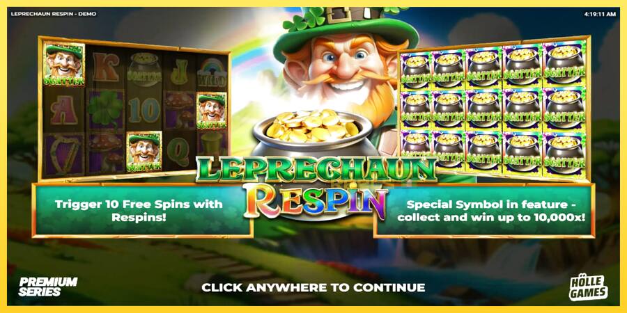 Afbeelding 1 speelautomaat Leprechaun Respin