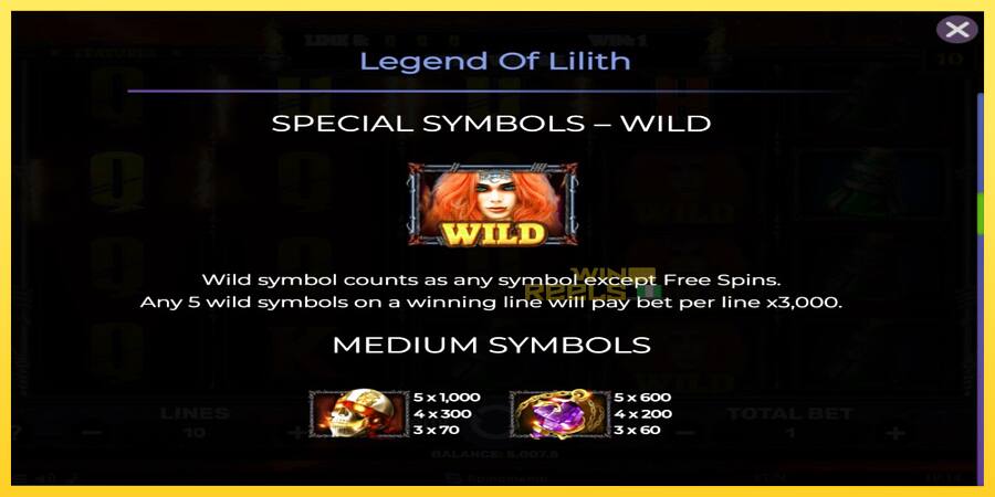 Afbeelding 5 speelautomaat Legend of Lilith