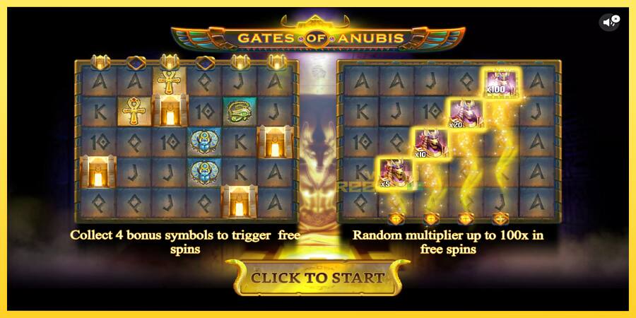 Afbeelding 1 speelautomaat Gates of Anubis