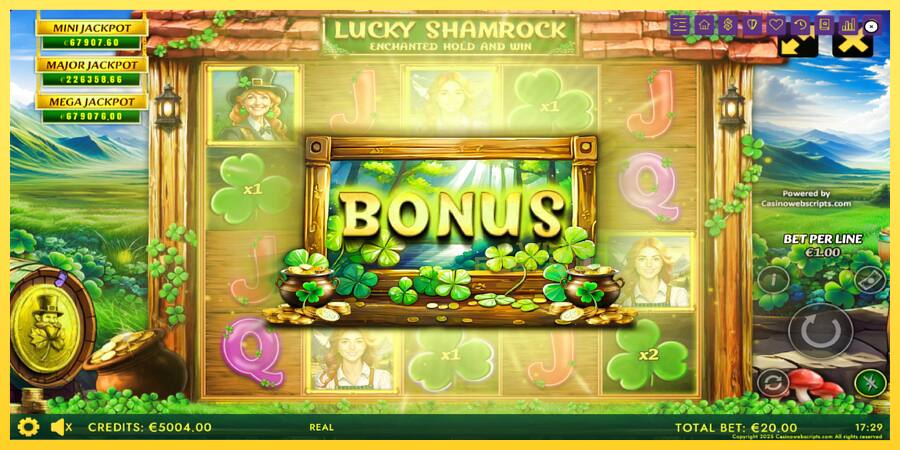 Afbeelding 3 speelautomaat Lucky Shamrock - Enchanted Hold and Win