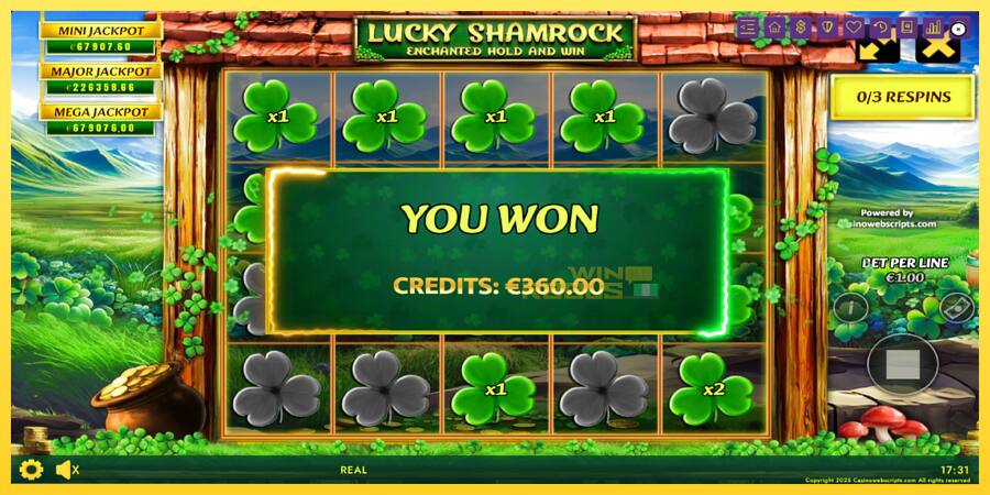 Afbeelding 4 speelautomaat Lucky Shamrock - Enchanted Hold and Win