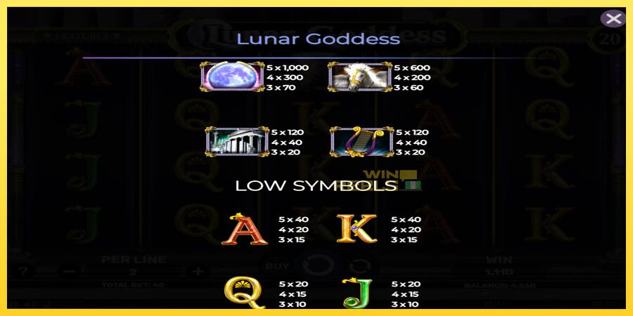 Afbeelding 6 speelautomaat Lunar Goddess