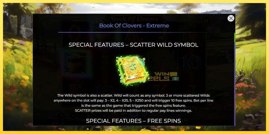 Afbeelding 5 speelautomaat Book of Clovers - Extreme