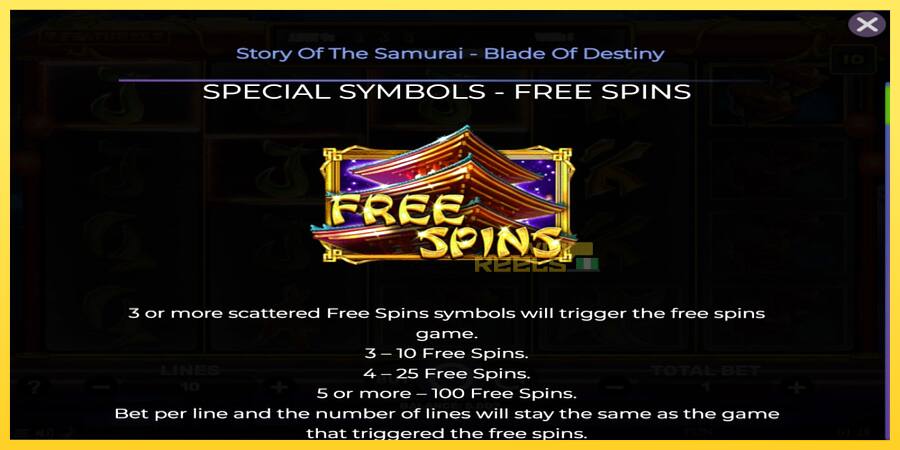 Afbeelding 4 speelautomaat Story of the Samuari: Blade of Destiny