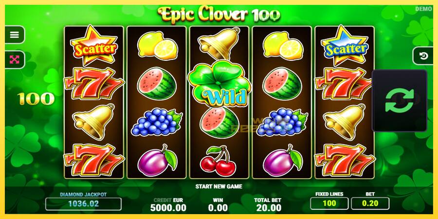 Afbeelding 1 speelautomaat Epic Clover 100