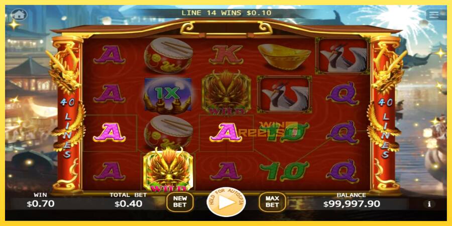 Afbeelding 2 speelautomaat Lucky Golden Dragon Lock 2 Spin