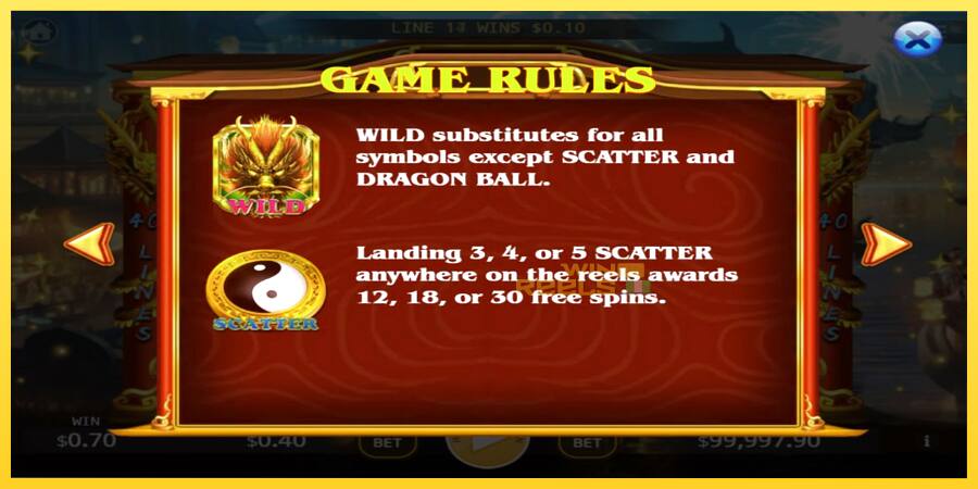 Afbeelding 3 speelautomaat Lucky Golden Dragon Lock 2 Spin