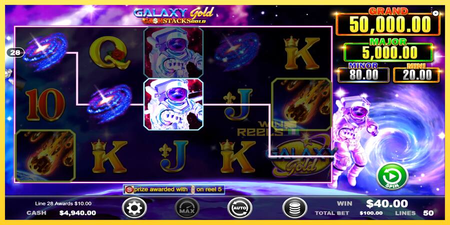 Afbeelding 3 speelautomaat Galaxy Gold CashStacks Gold