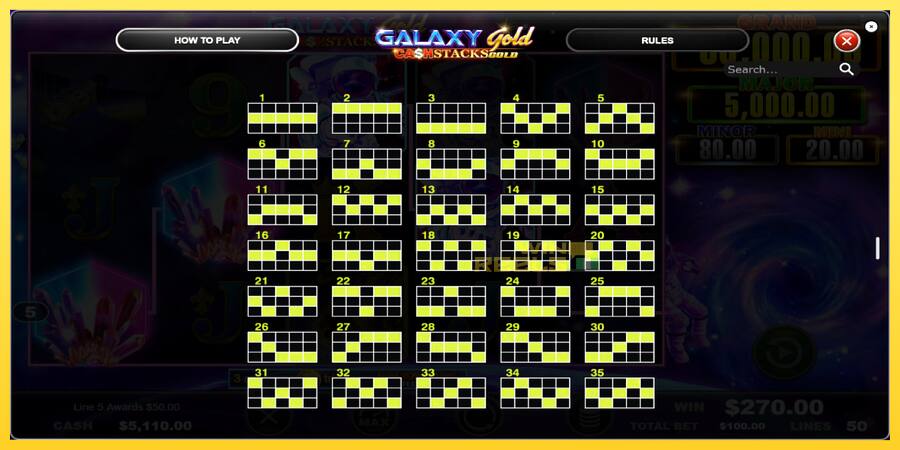 Afbeelding 6 speelautomaat Galaxy Gold CashStacks Gold