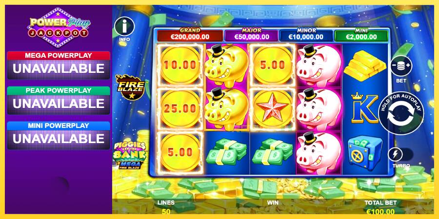 Afbeelding 2 speelautomaat Piggies and the Bank PowerPlay Jackpot