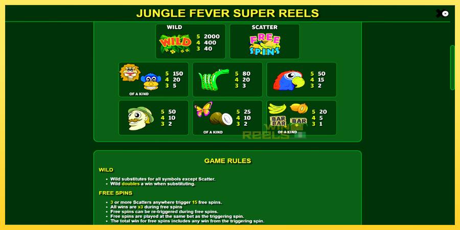 Afbeelding 6 speelautomaat Jungle Fever Super Reels