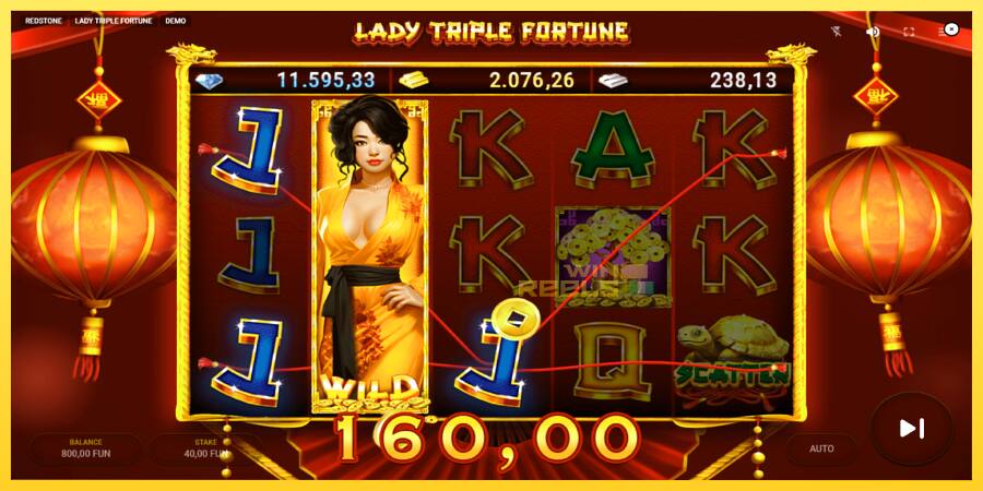 Afbeelding 4 speelautomaat Lady Triple Fortune