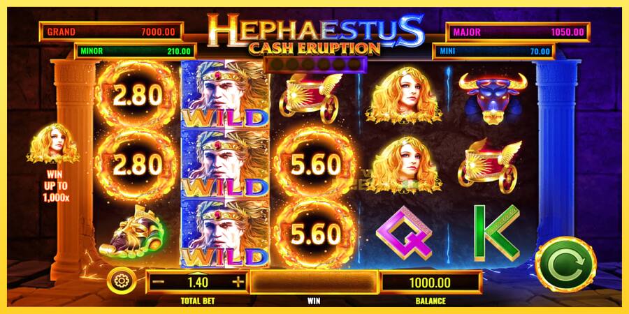 Afbeelding 2 speelautomaat Cash Eruption Hephaestus