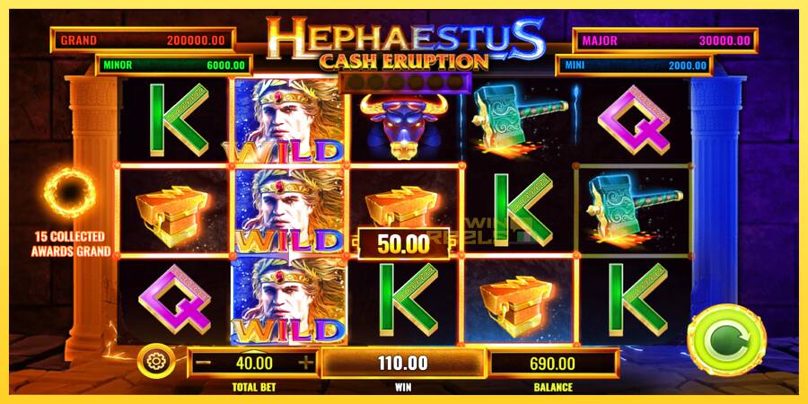 Afbeelding 4 speelautomaat Cash Eruption Hephaestus