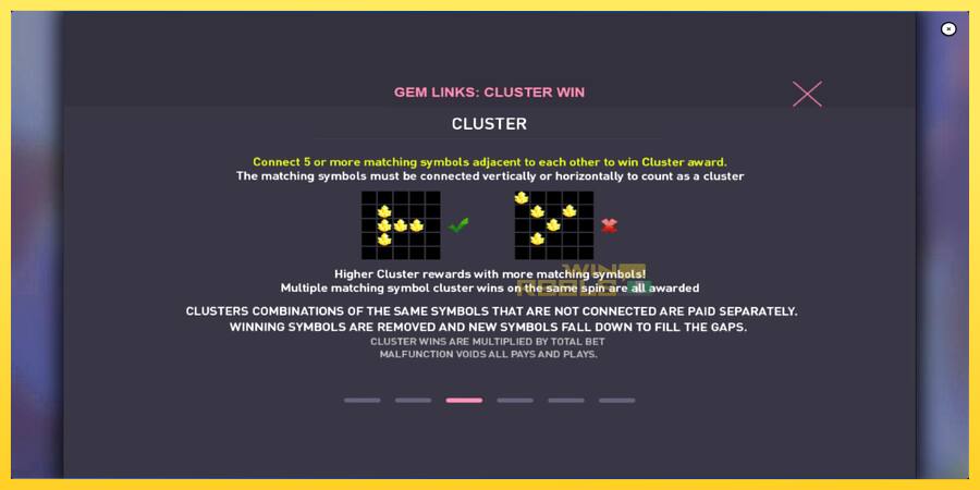 Afbeelding 6 speelautomaat Gem Links: Cluster Win