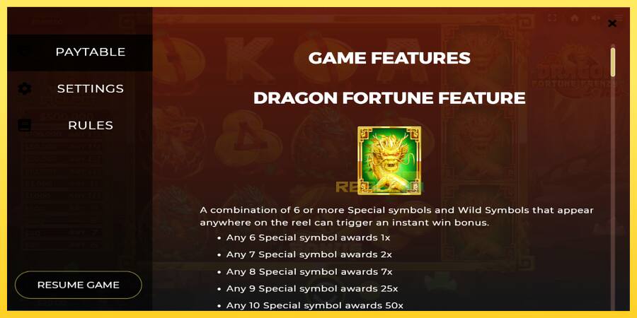 Afbeelding 5 speelautomaat Dragon Fortune Frenzy