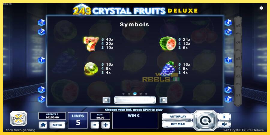 Afbeelding 6 speelautomaat 243 Crystal Fruits Deluxe