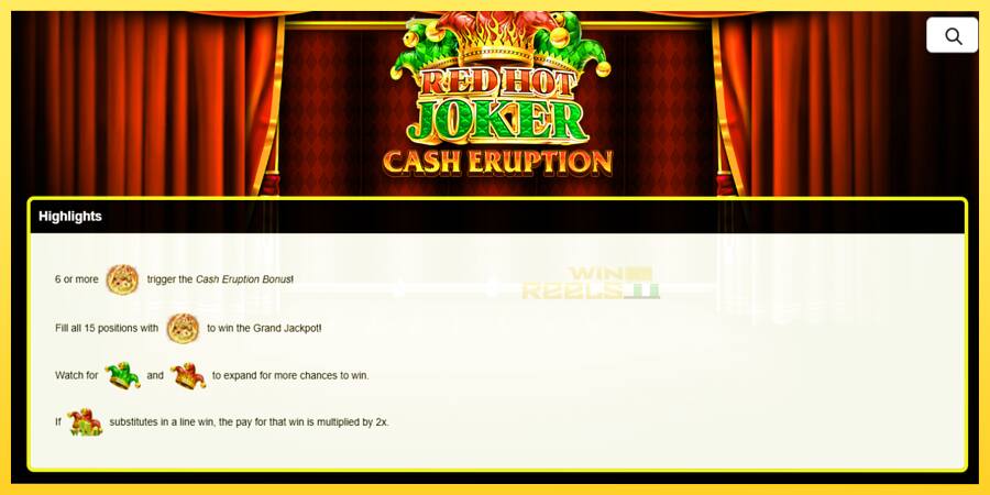 Afbeelding 5 speelautomaat Cash Eruption Red Hot Joker