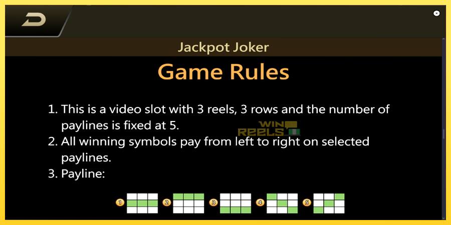 Afbeelding 7 speelautomaat Jackpot Joker