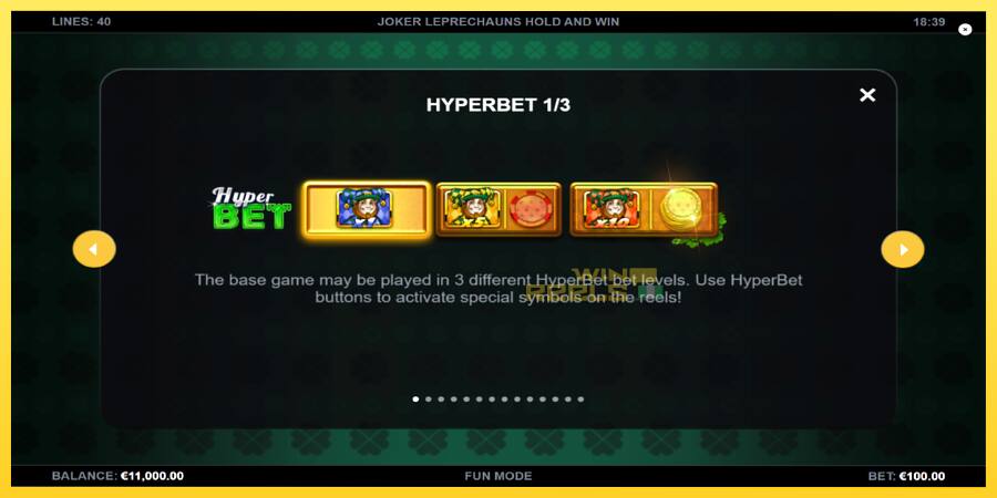 Afbeelding 5 speelautomaat Joker Leprechauns Hold and Win