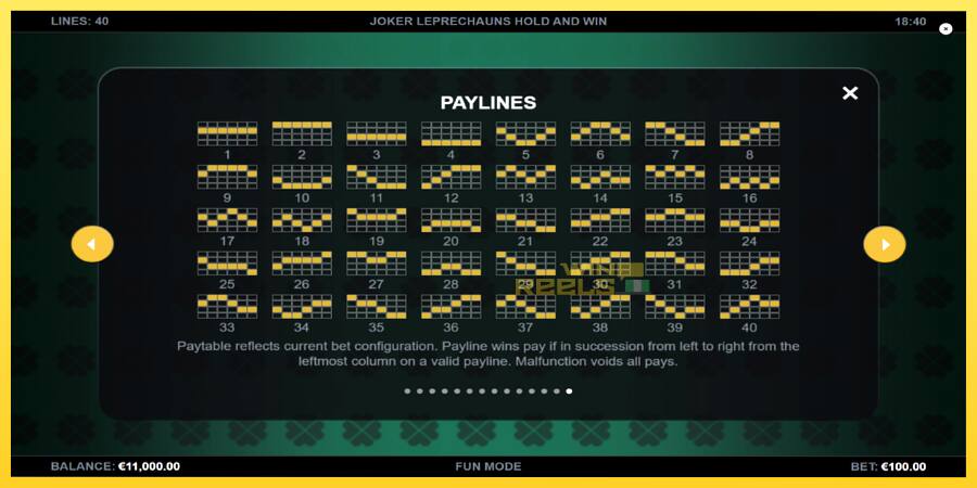 Afbeelding 7 speelautomaat Joker Leprechauns Hold and Win