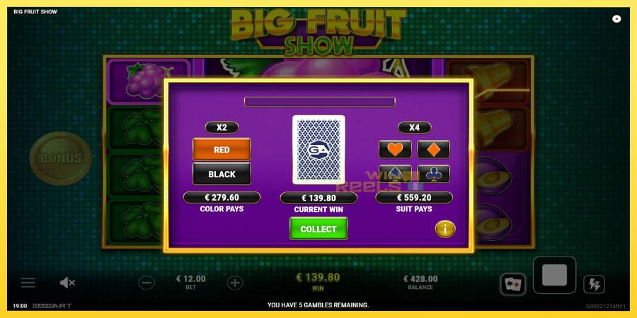 Afbeelding 4 speelautomaat Big Fruit Show