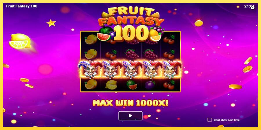 Afbeelding 1 speelautomaat Fruit Fantasy 100