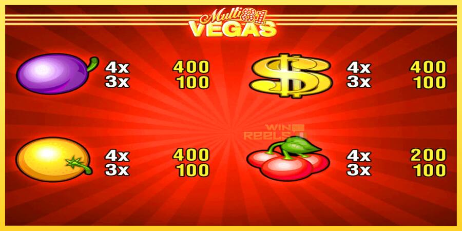 Afbeelding 3 speelautomaat Multi Vegas 81