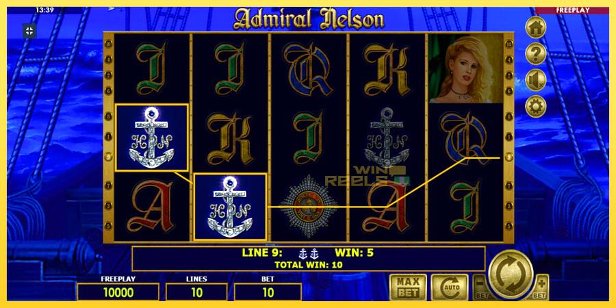 Afbeelding 4 speelautomaat Admiral Nelson