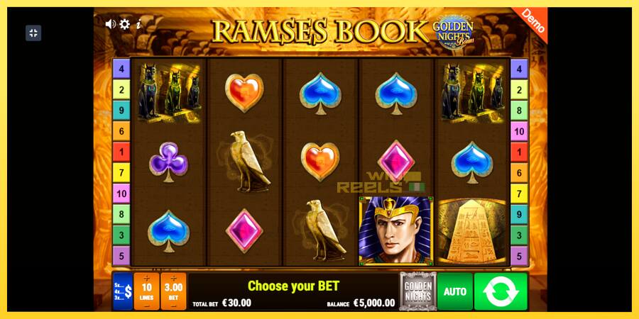 Afbeelding 2 speelautomaat Ramses Book Golden Nights