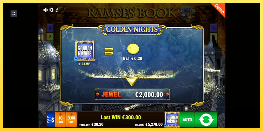 Afbeelding 4 speelautomaat Ramses Book Golden Nights