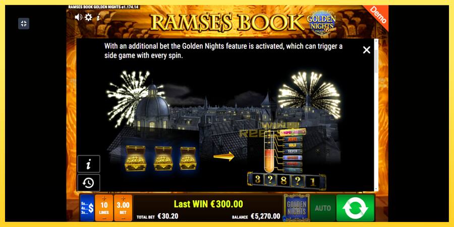 Afbeelding 5 speelautomaat Ramses Book Golden Nights